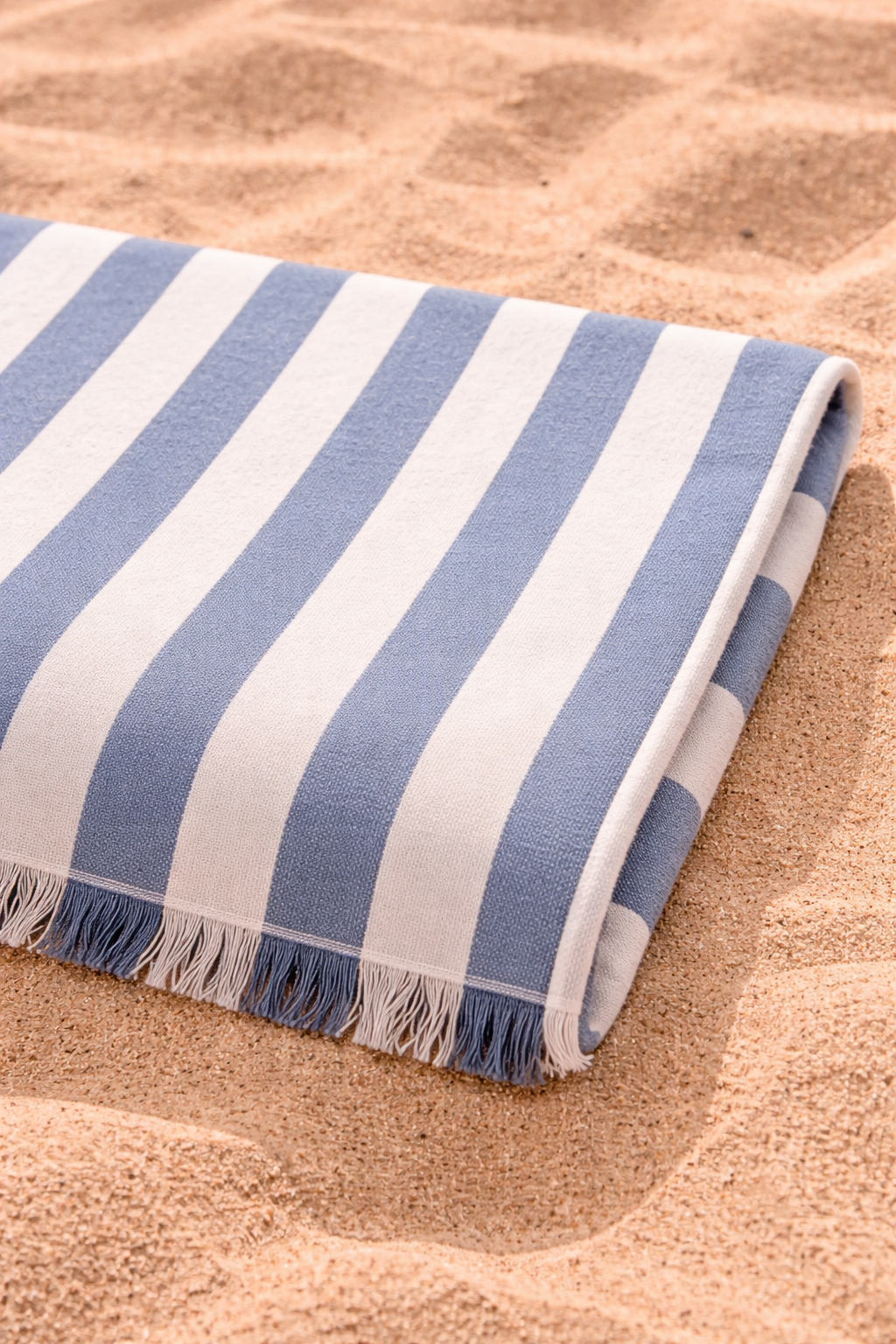 TELO MARE RIGHE BLU