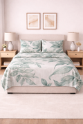 COMPLETO LETTO IN RASO DI COTONE FANTASIA