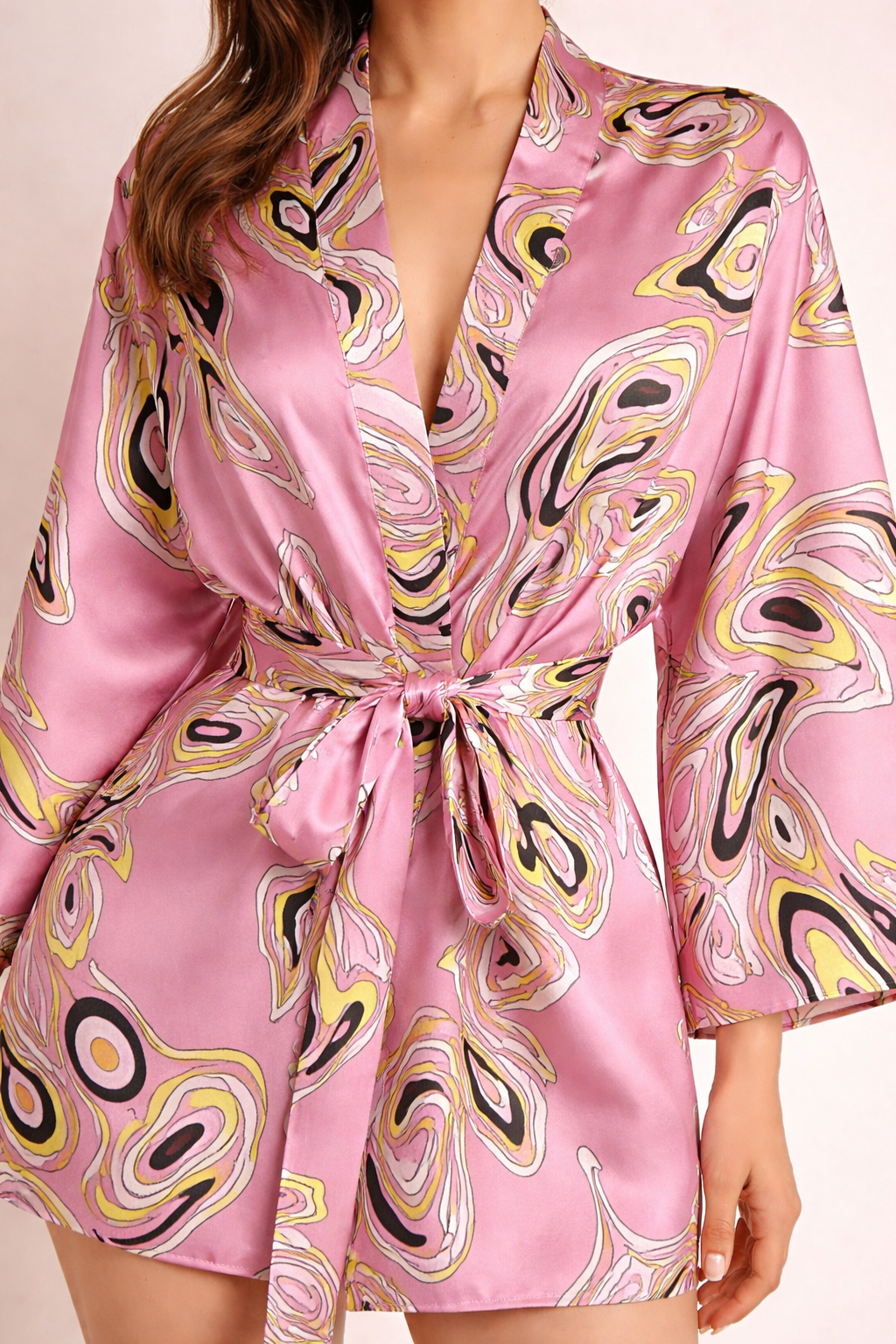 BEADEMA KIMONO IN SETA