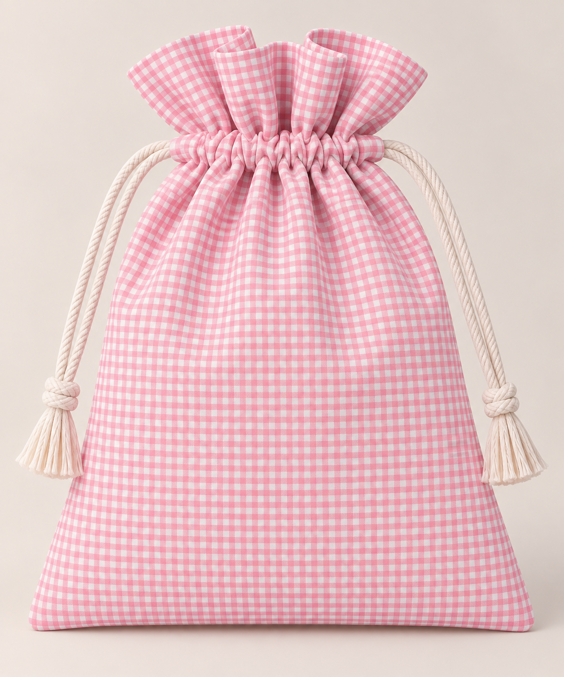 TESSUTO QUADRETTO ROSA BABY
