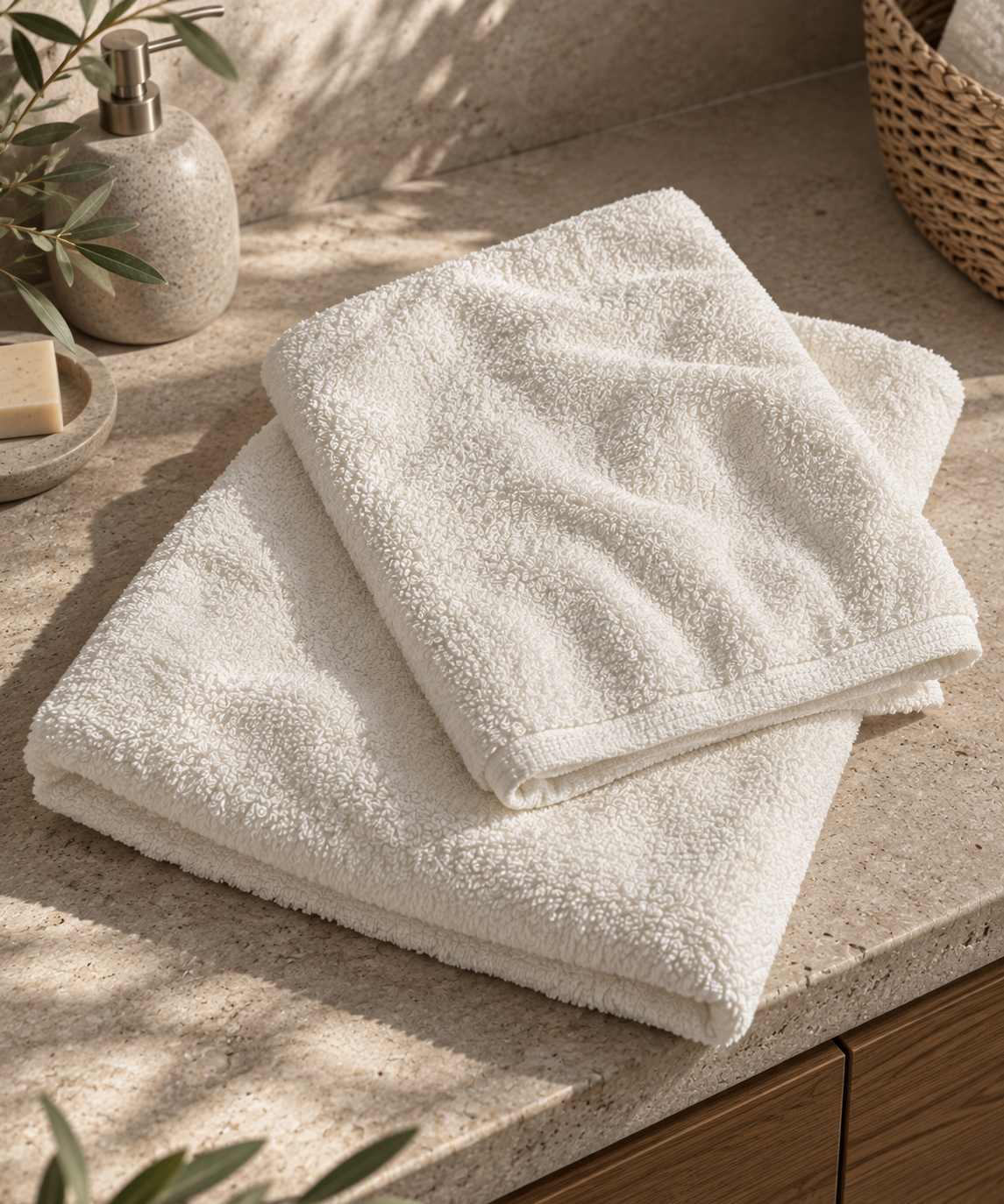 SPUGNA IN COTONE BIANCA
