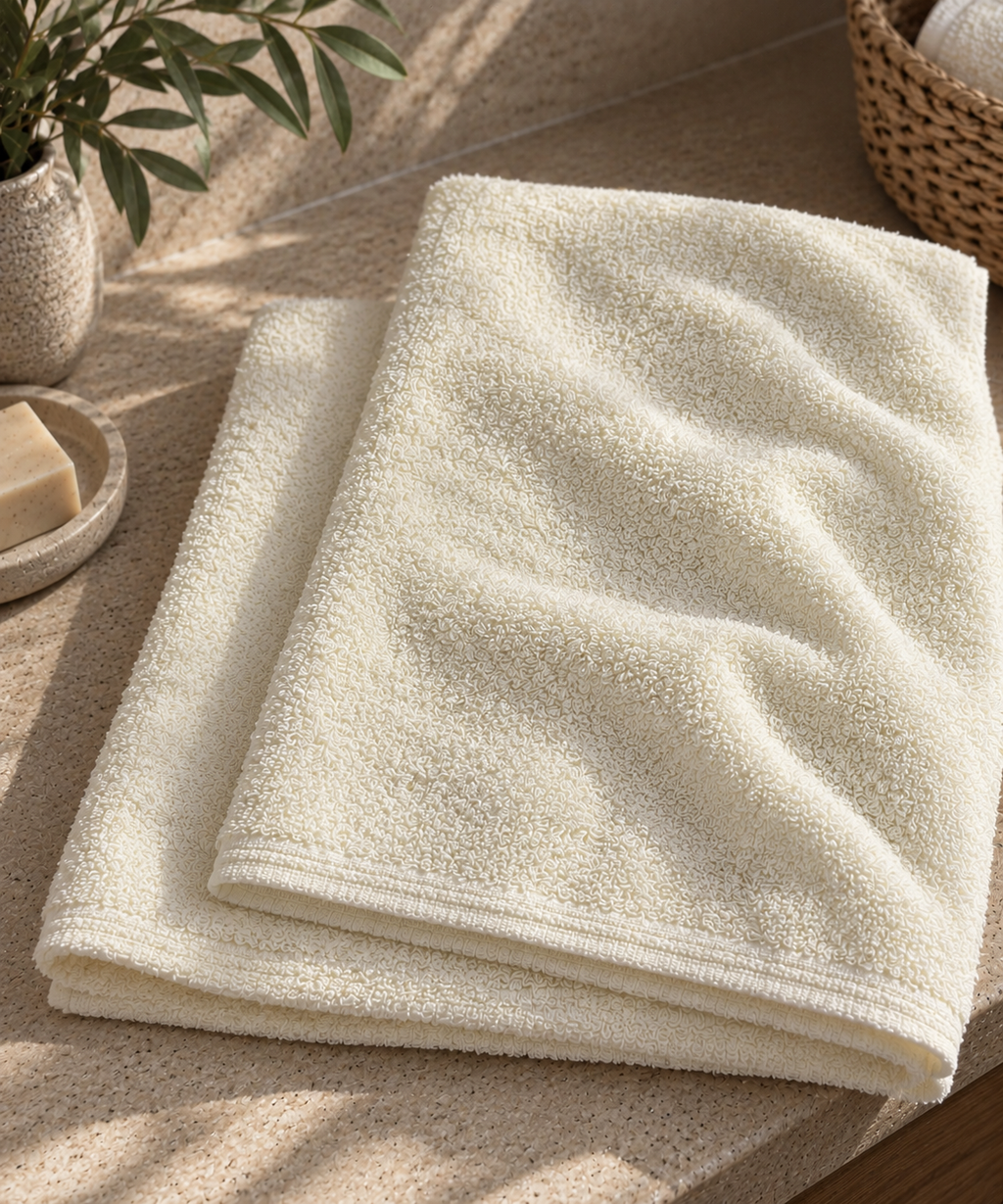 SPUGNA IN COTONE PANNA