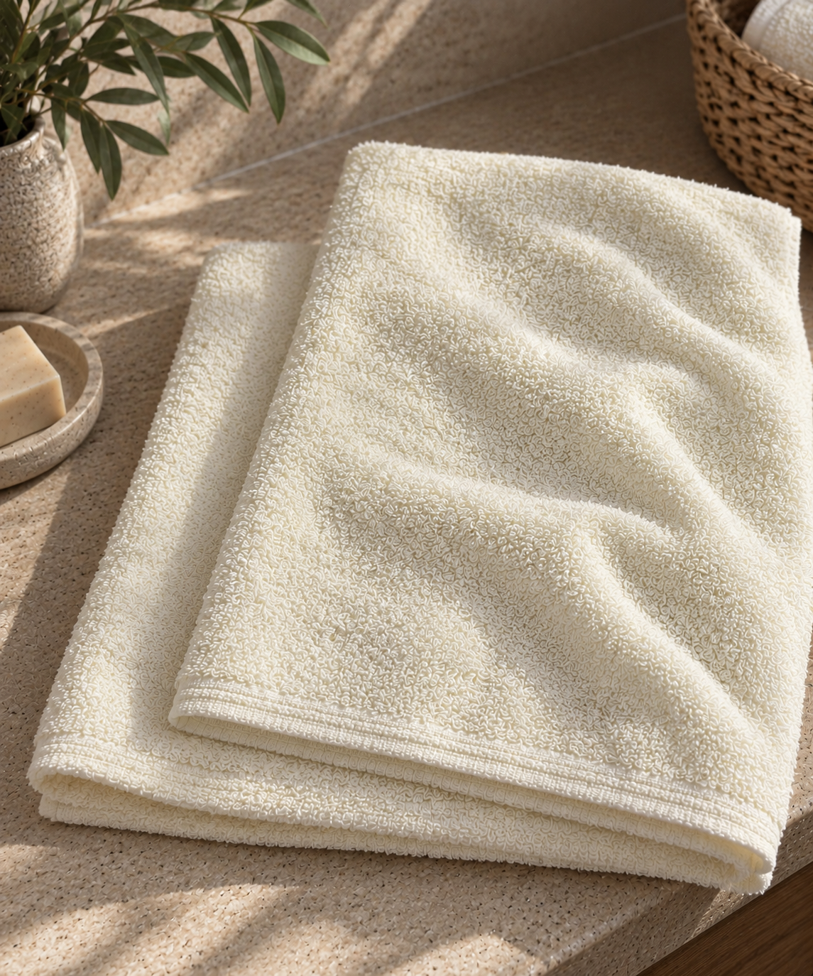 SPUGNA IN COTONE PANNA