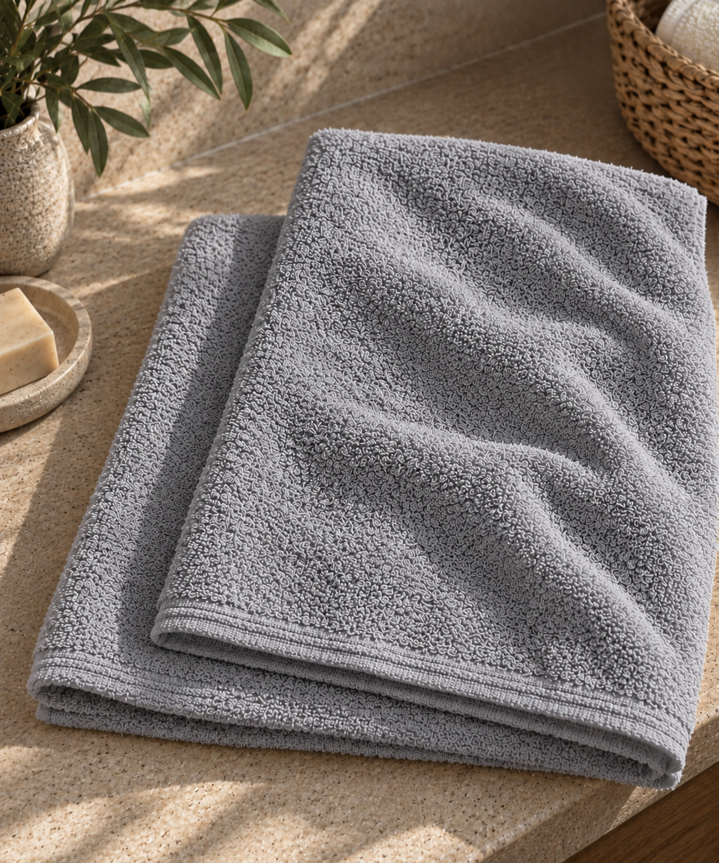 SPUGNA IN COTONE GRIGIO