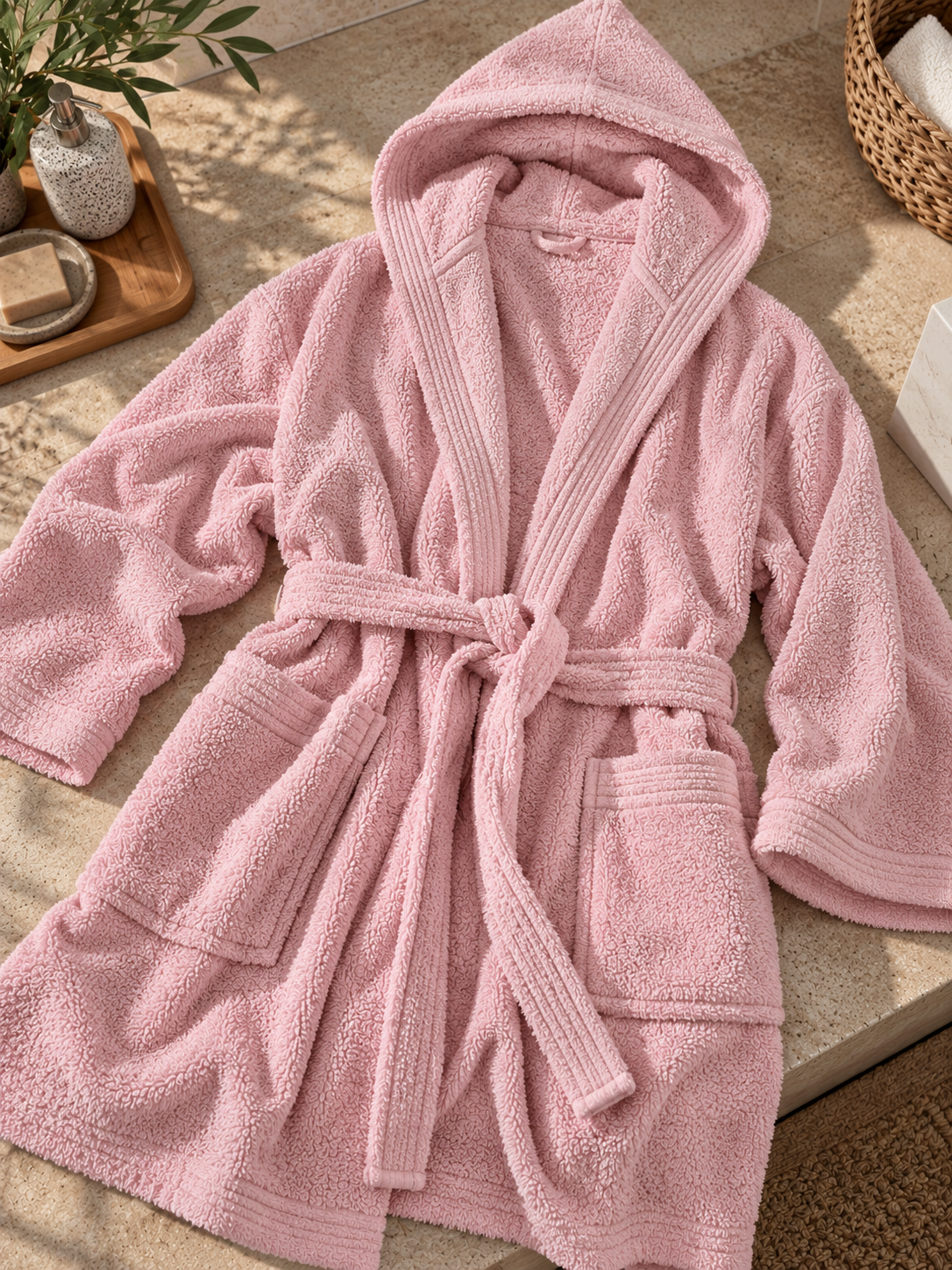 SPUGNA IN COTONE ROSA