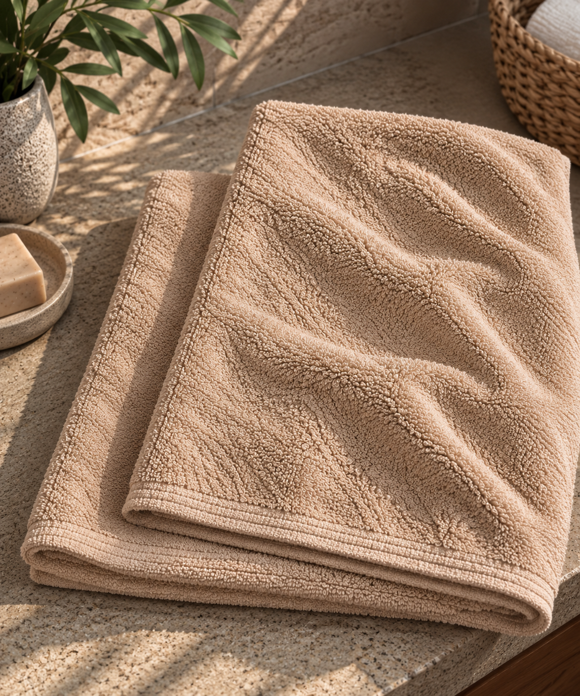 SPUGNA IN COTONE BEIGE