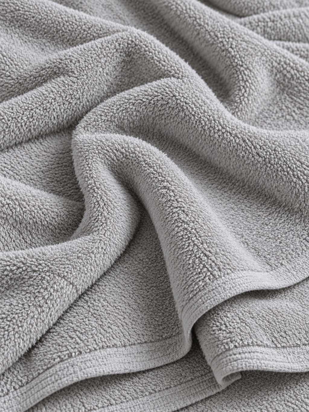 SPUGNA IN COTONE GRIGIO CHIARO
