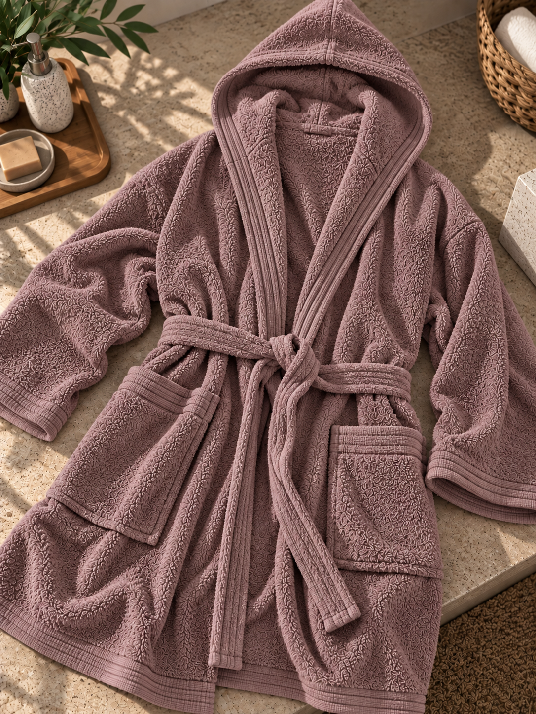 SPUGNA IN COTONE MALVA