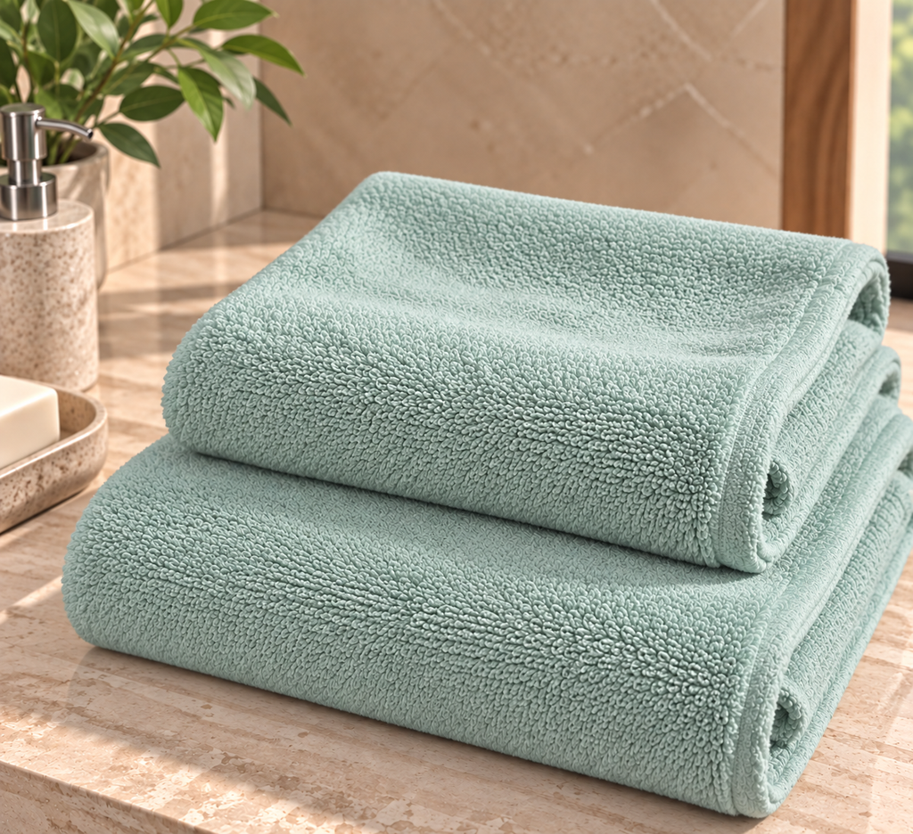 SPUGNA DI BAMBOO VERDE ACQUA