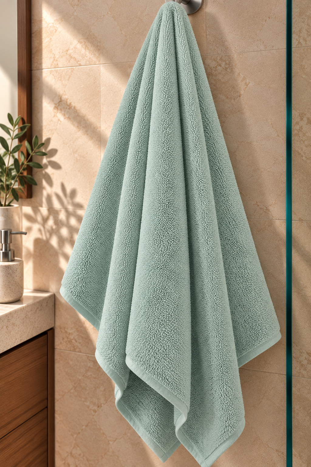 SPUGNA DI BAMBOO VERDE ACQUA