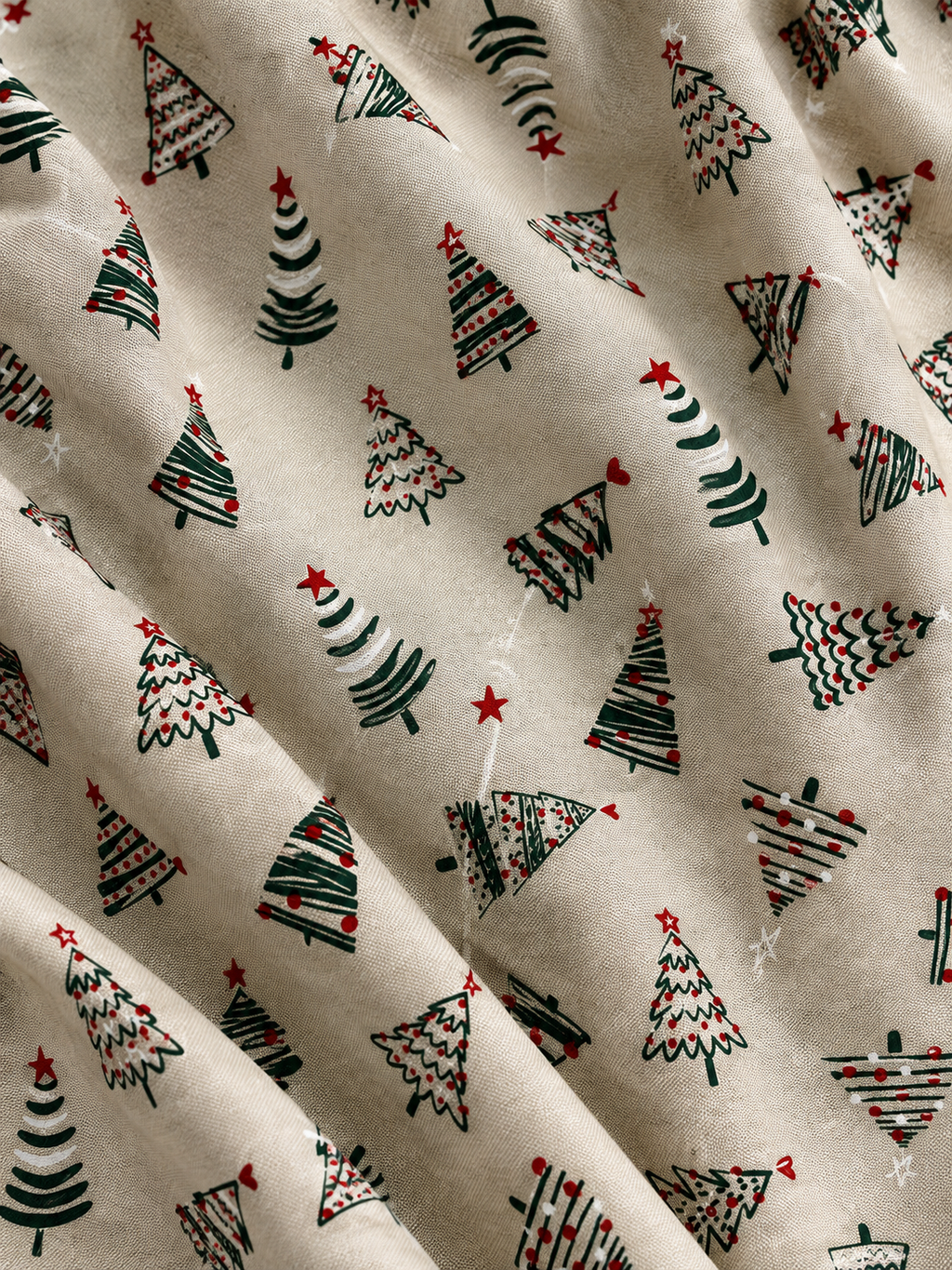 TESSUTO ALBERI DI NATALE