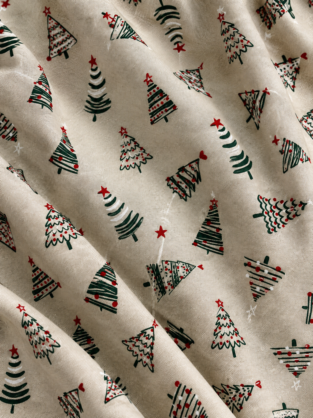 TESSUTO ALBERI DI NATALE
