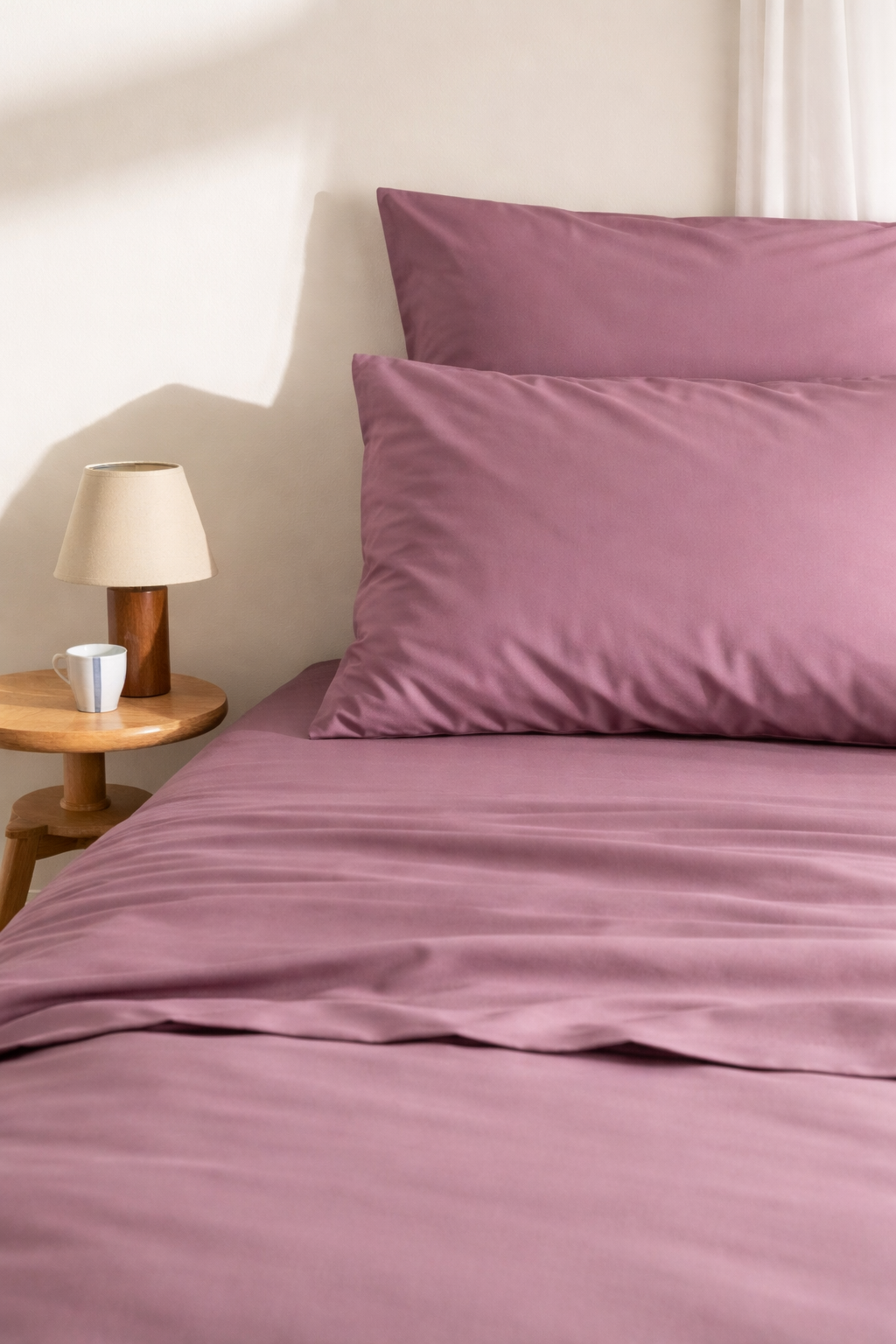 FEDERA IN RASO DI COTONE MALVA