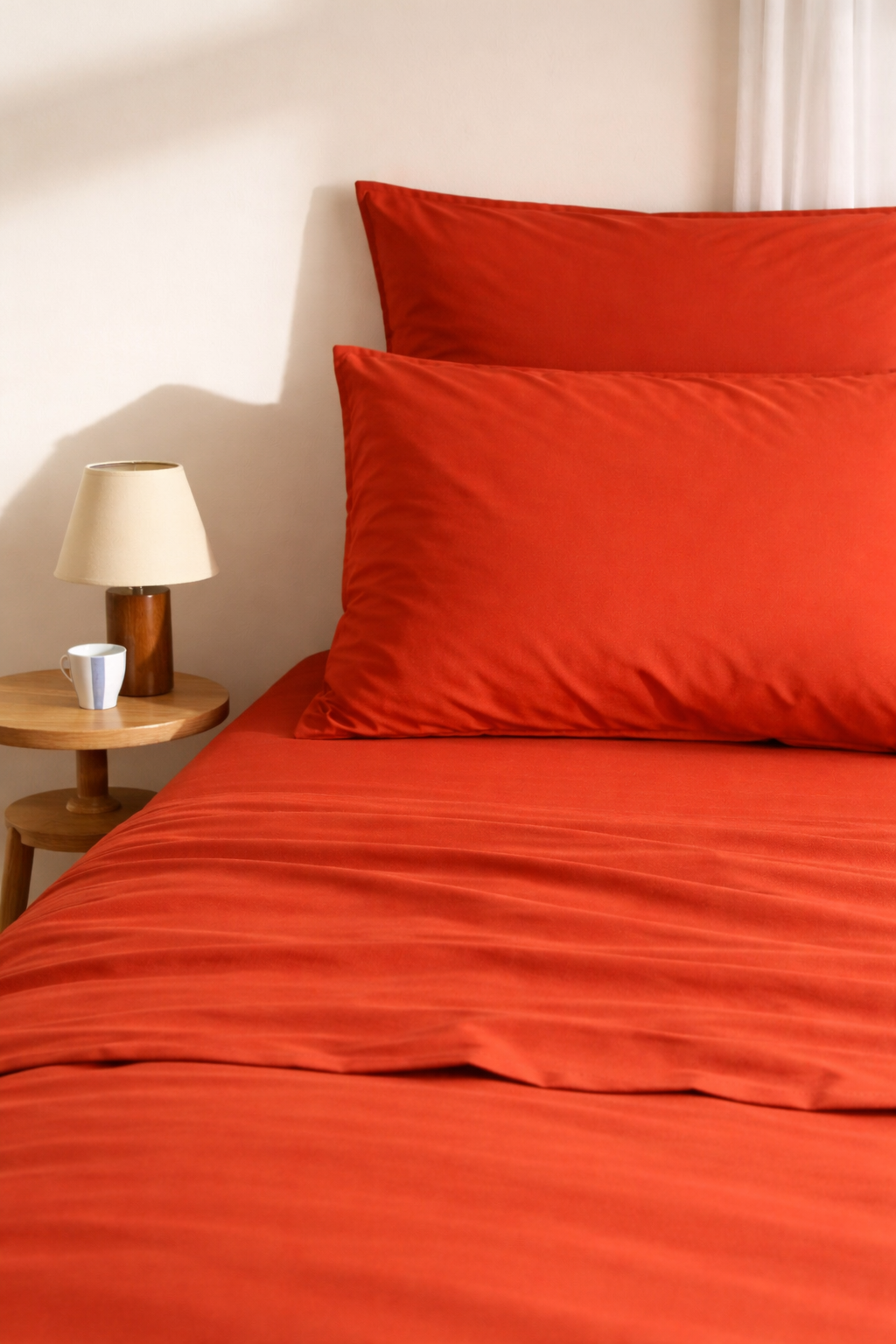 FEDERA IN RASO DI COTONE ROSSA