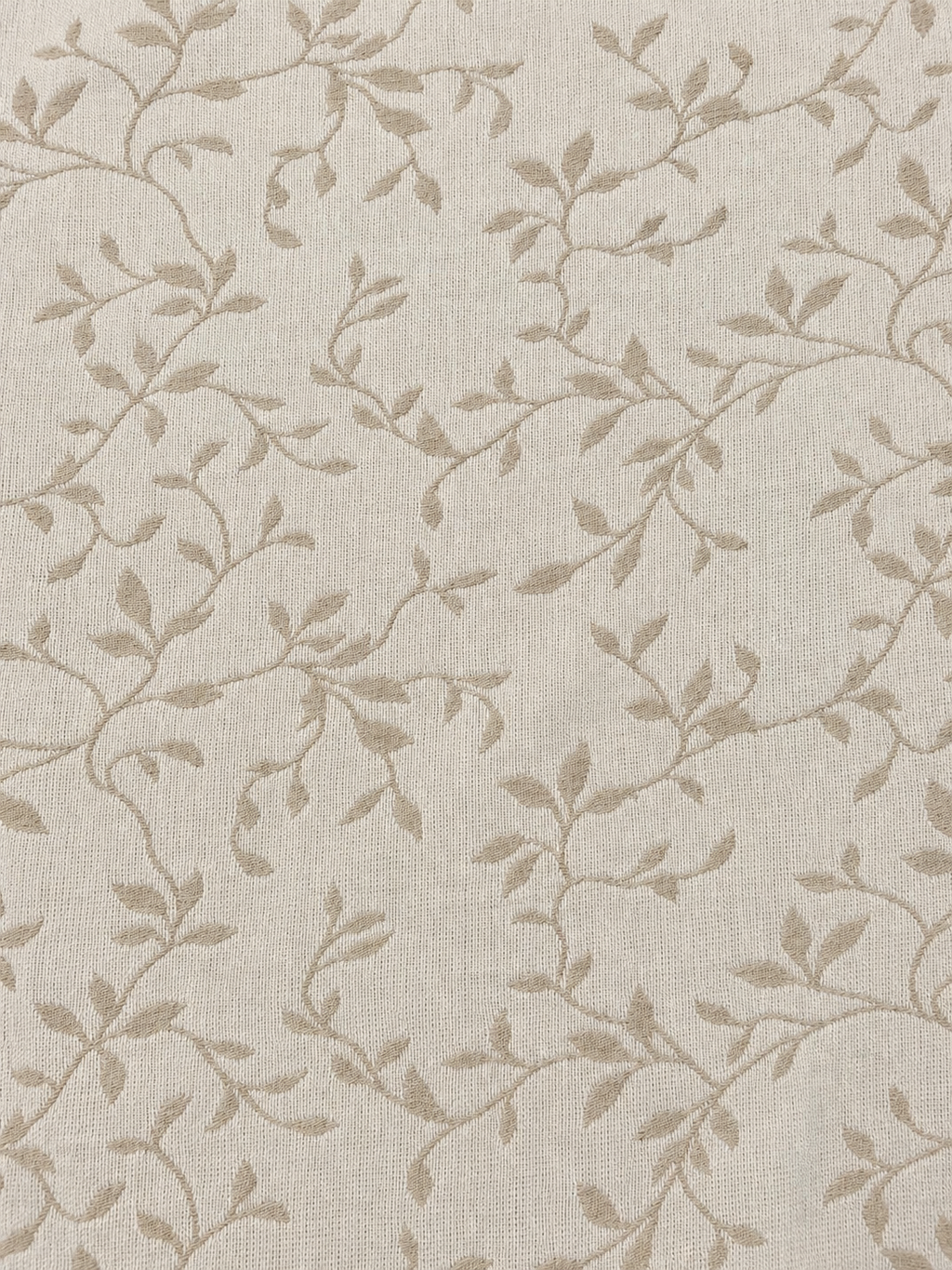 TESSUTO BEIGE FIORI BIANCHI DOUBLE