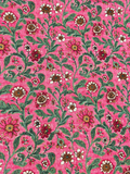 TESSUTO ROSA CON FIORELLINI