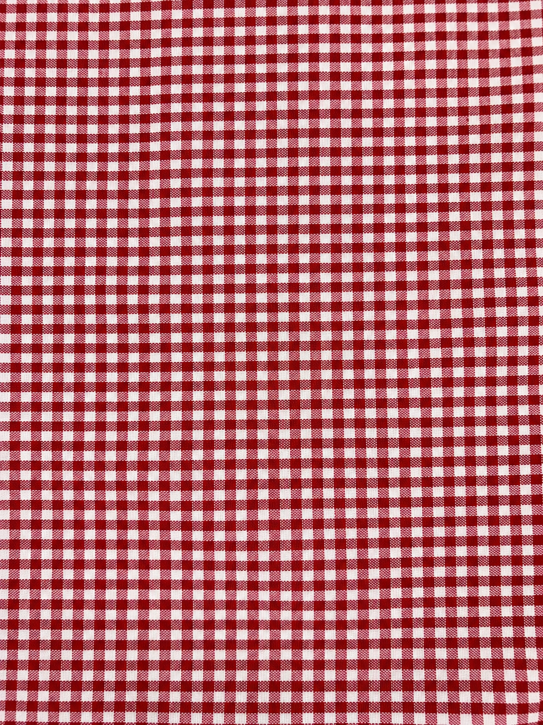 TESSUTO A QUADRETTI ROSSO