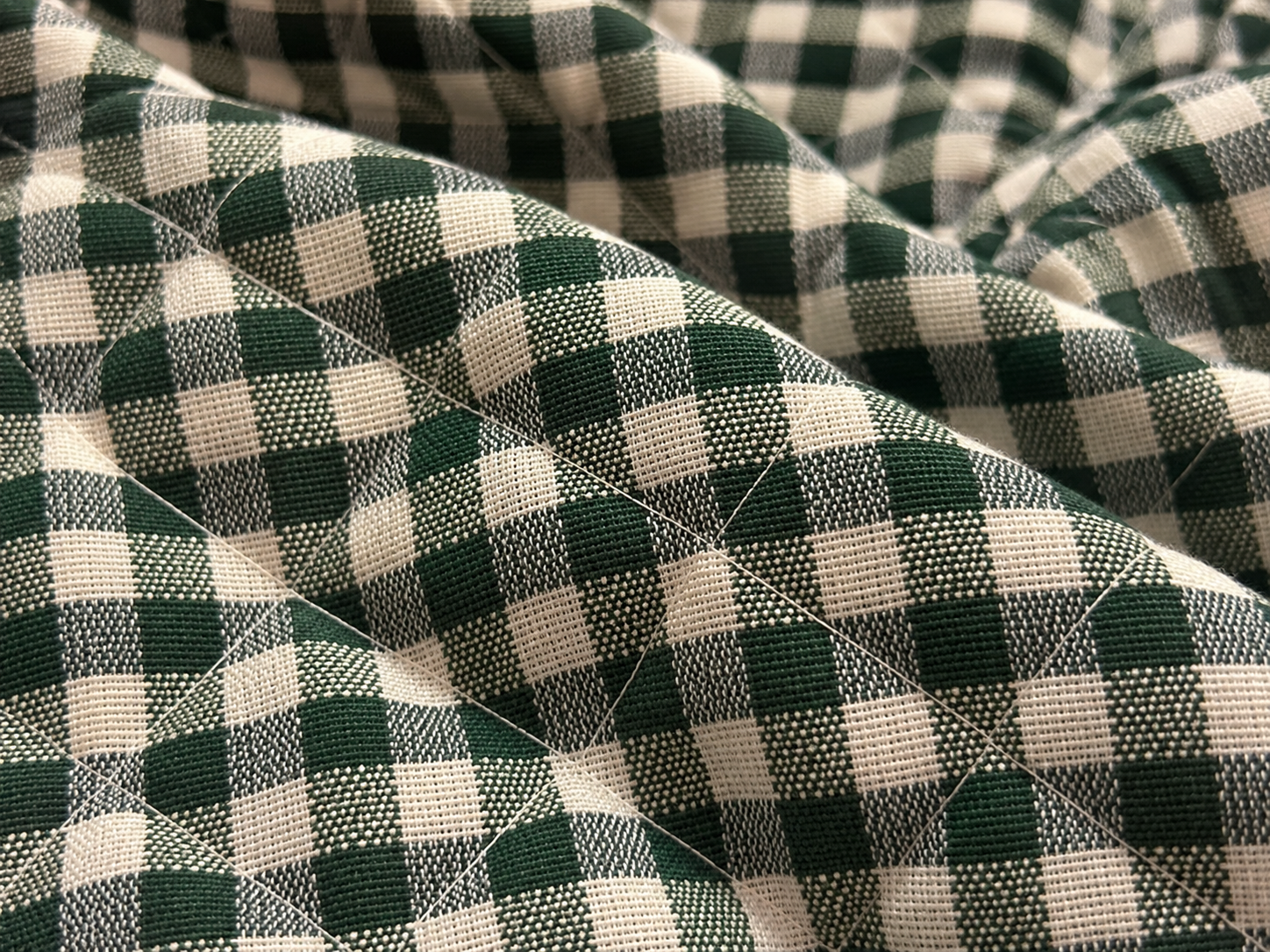 TRAPUNTINO A QUADRETTI VERDE