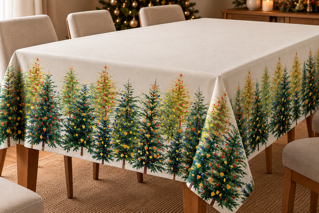 TESSUTO ALBERI DI NATALE