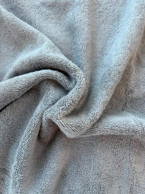 Accappatoio in spugna di cotone grigio scuro